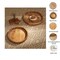 Handcrafted Round Wooden Serving Tray – Rustic Engraved Decorative Tray| Set of 2